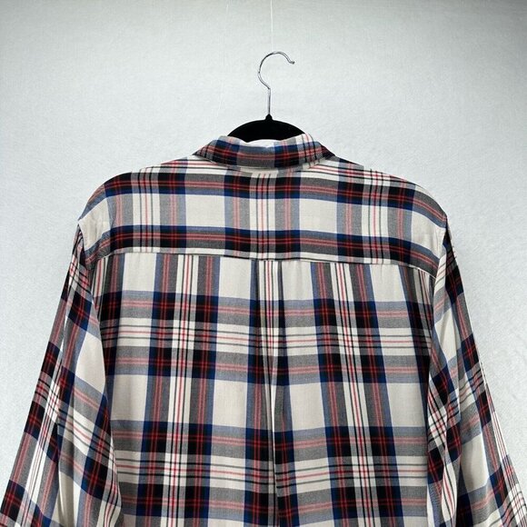 Levi's Shirt Womens 2XL Boyfriend Fit Plaid Button Front Long Sleeve - Picture 5 of 11